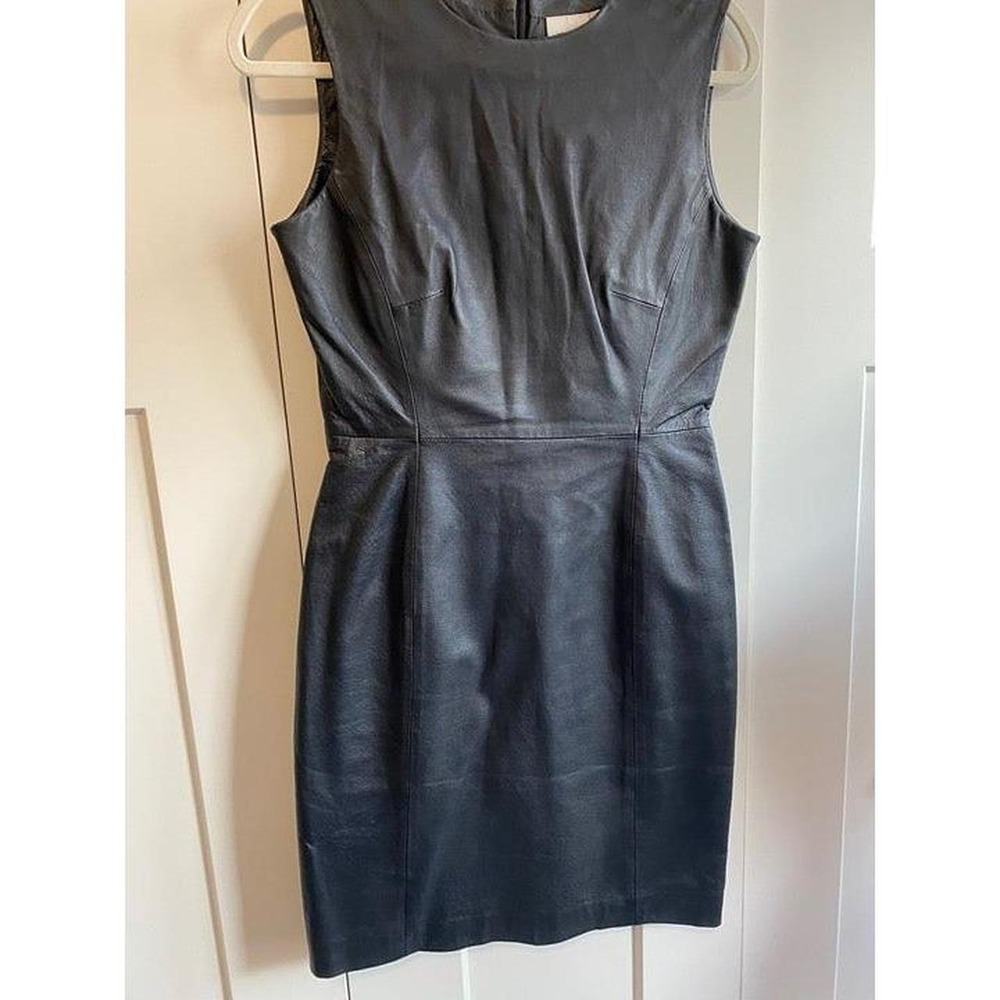 Vintage Newport News Leather Dress Easy Style 8 R1